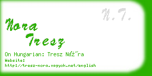 nora tresz business card